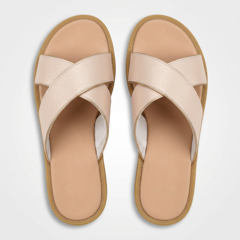 Sandalia oro rosa