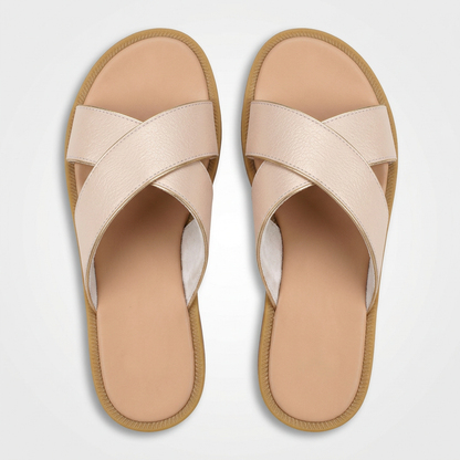 Sandalia oro rosa