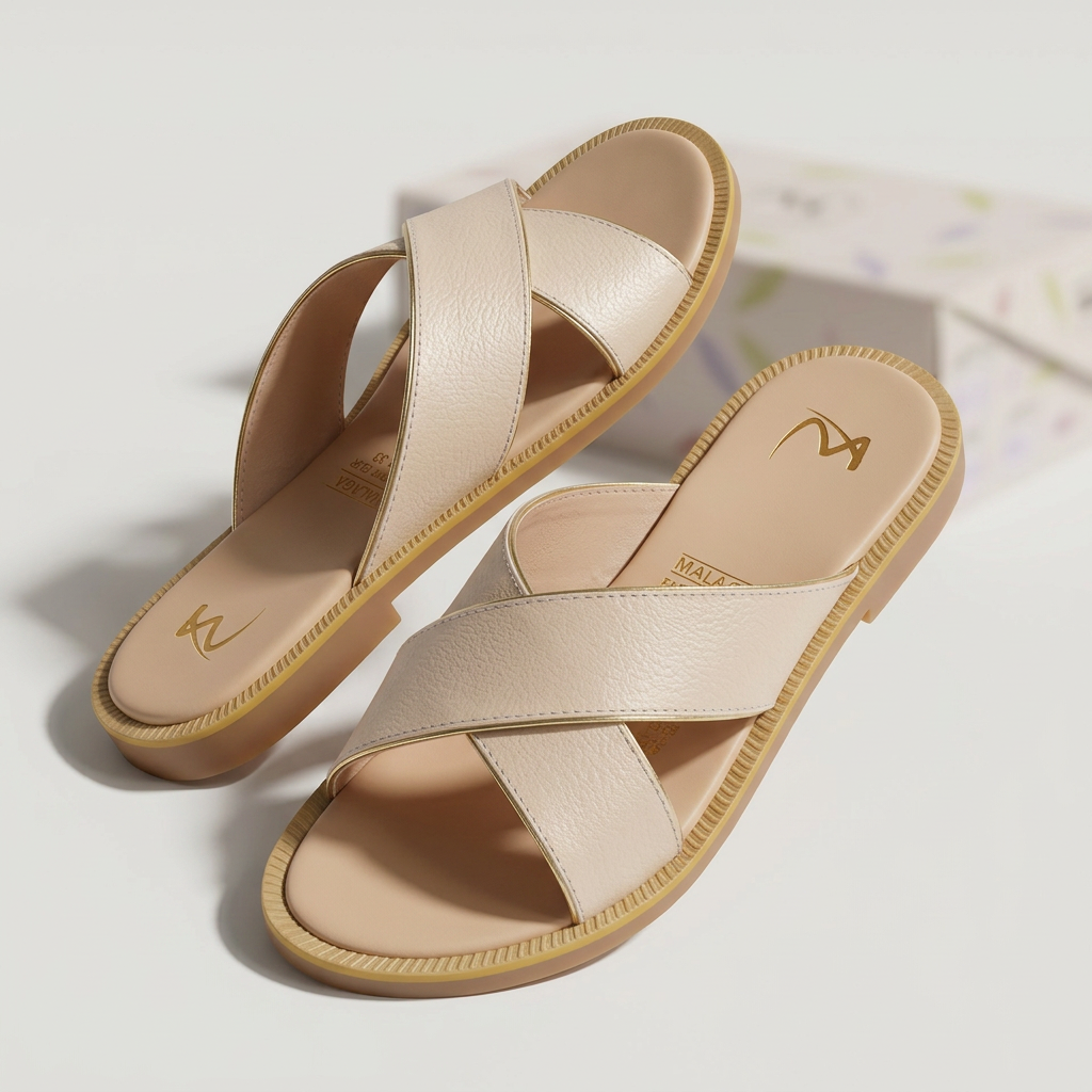Sandalia oro rosa