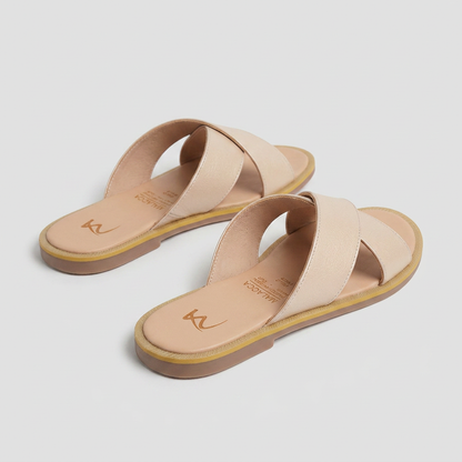 Sandalia oro rosa