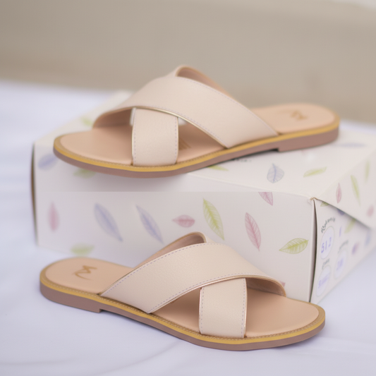 Sandalia oro rosa